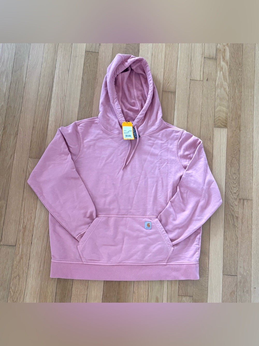 New Carhartt Hoodie Relaxed Womens Pink Sweatshirt Size Large 2025 *See Pics